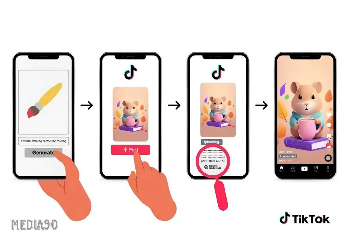 Sekarang TikTok secara otomatis akan melabeli konten yang dihasilkan dari penggunaan AI