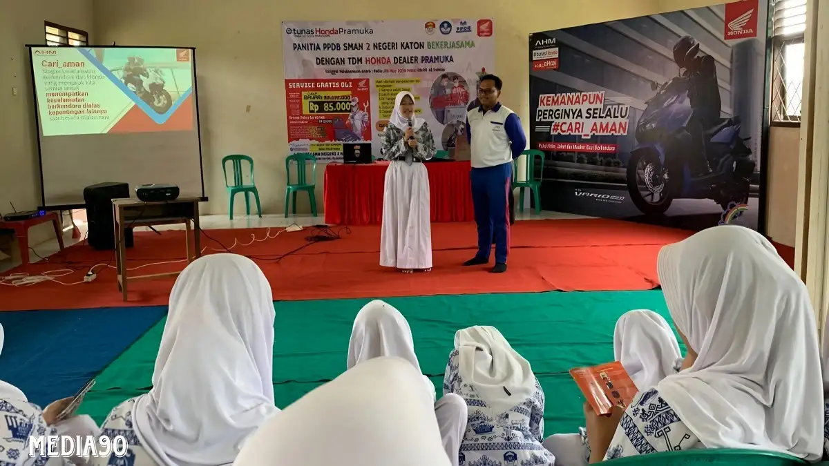 TDM Lampung Edukasikan Keselamatan Berkendara ke Pelajar SMAN 2 Negeri Katon Pesawaran