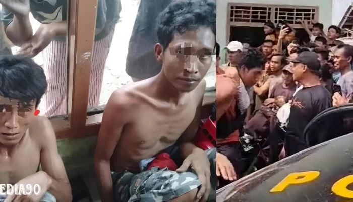 Kepergok Mencuri Alat Pres Genteng di Gadingrejo Pringsewu, Dua Warga Talang Padang Tanggamus Dikepung Massa