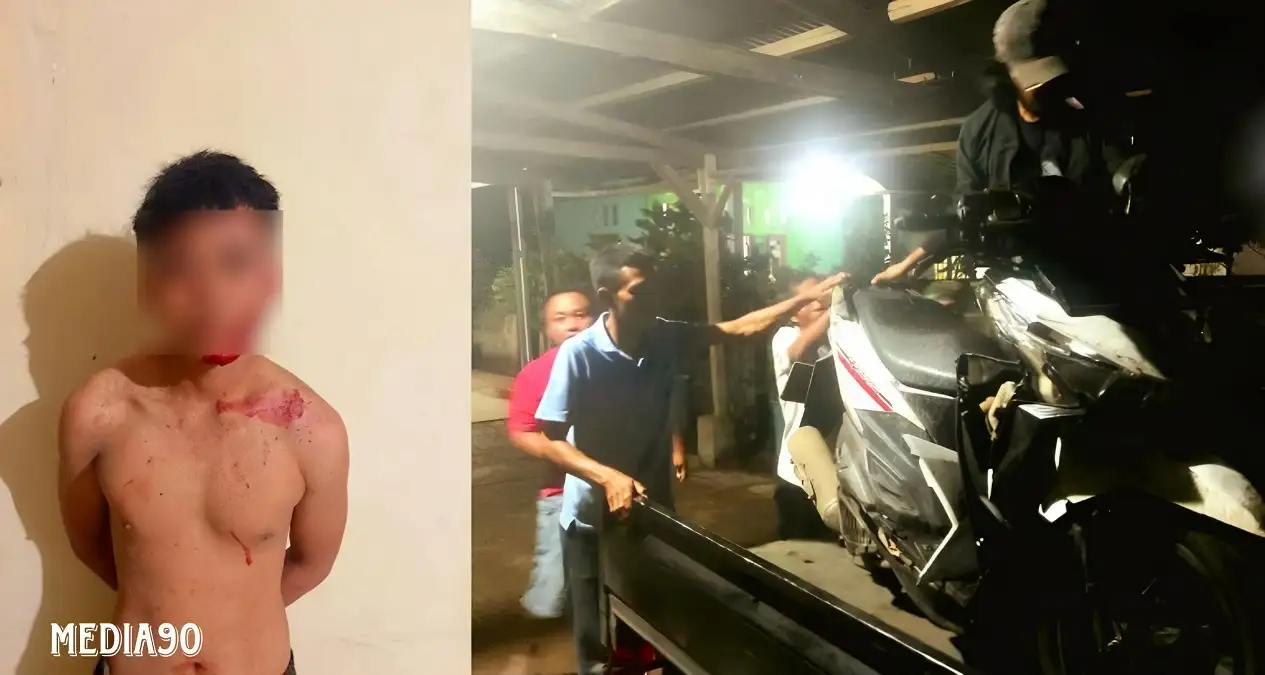 Tepergok Curi Motor di Tumijajar Tulang Bawang Barat, Warga Kejar dan Tangkap Pria ini, Temannya Kabur