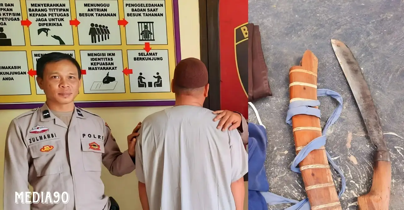 Tersinggung Berujung Cekcok Mulut, Pria di Ulu Belu Tanggamus ini Bacok Temannya hingga Luka Parah