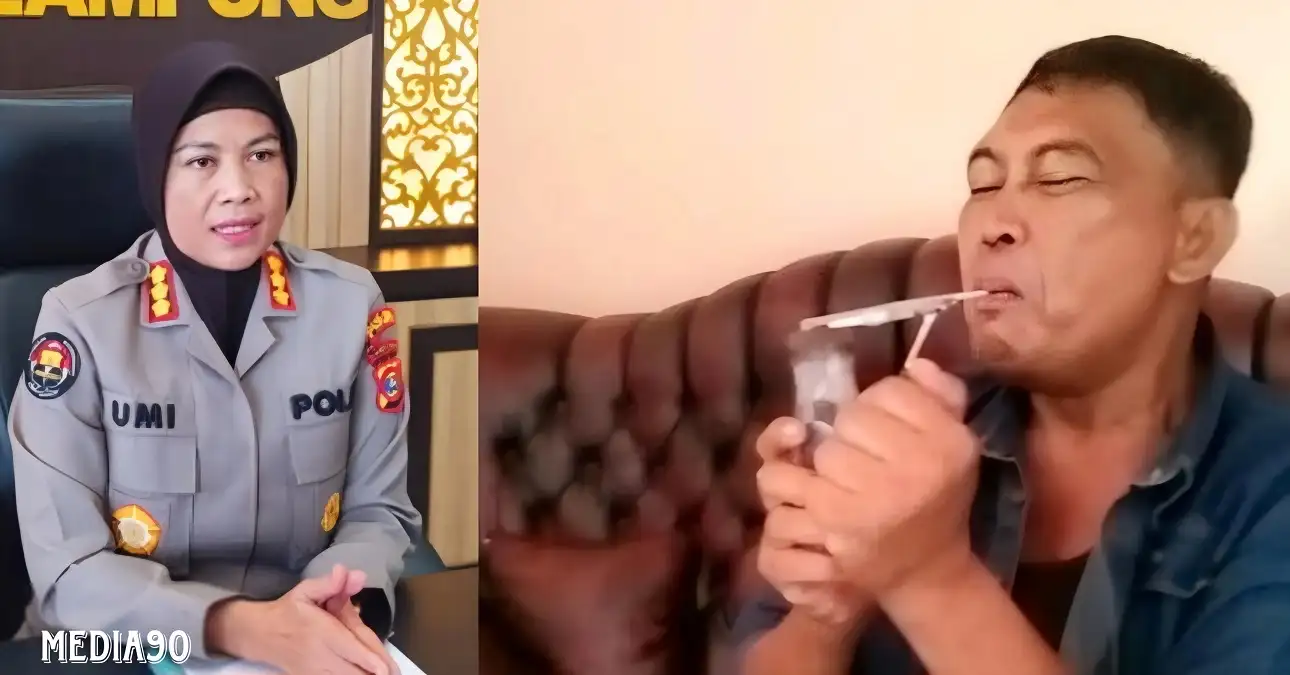 Viral di Medsos Diduga Nyabu, Polda Himbau Keluarga Berikan Informasi Keberadaan 'Abang Jago' dari Lampung Timur ini
