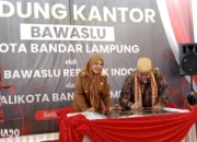 Bersama Wali Kota, Ketua Bawaslu RI Resmikan Gedung Baru Bawaslu Bandar Lampung