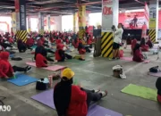 Gelar Enerjik! Alfamart Ajak Konsumen Beraksi dengan Senam Poundfit di Bandar Lampung