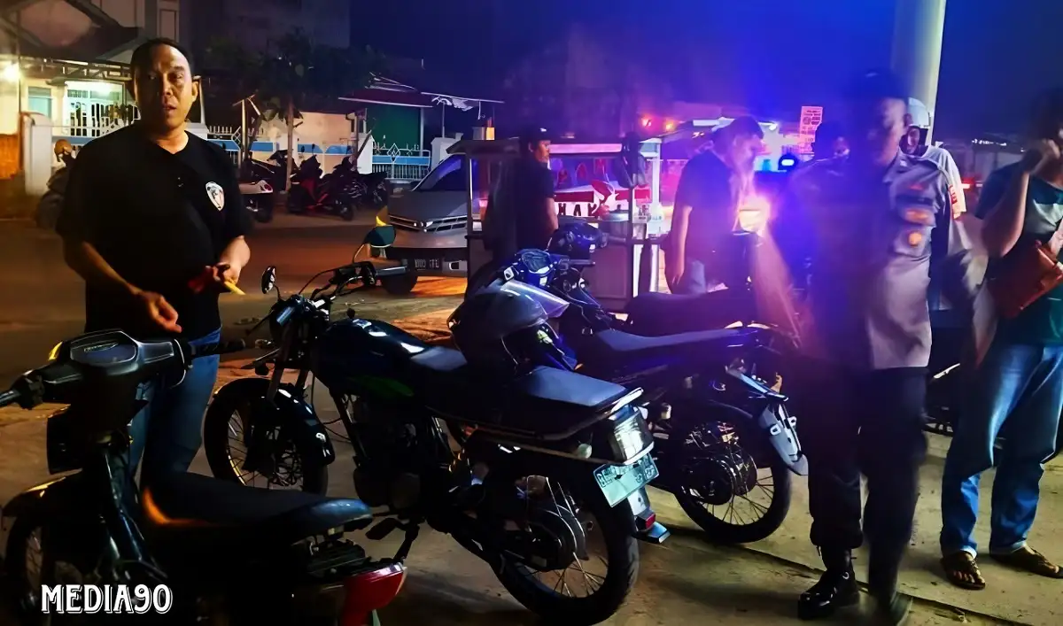 Cegah Balap Liar, Polisi Kerangkeng 14 Motor Knalpot Brong Asal Tulang Bawang Barat dan Menggala di Unit 2