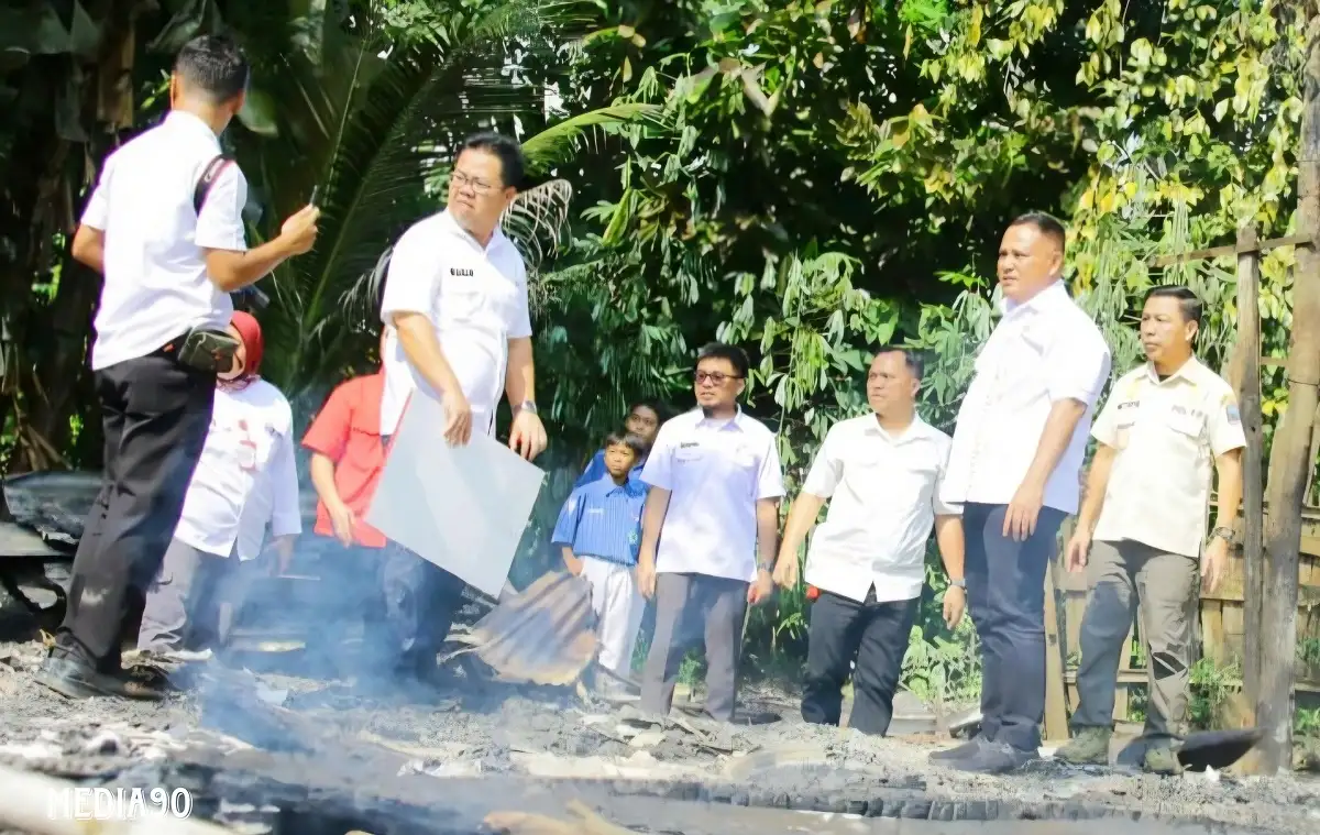Gegara Kompor, Rumah Warga Natar ini Ludes Terbakar, Bupati Lampung Selatan Janji Bangun Kembali