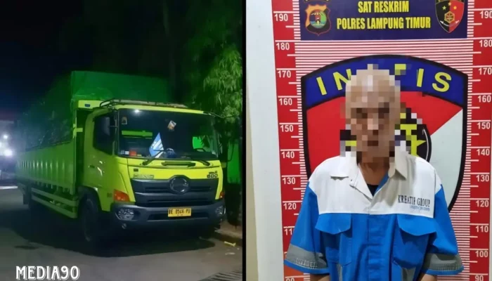 Polres Lampung Timur Berhasil Menyergap Sopir Asal Bandar Lampung yang Gelapkan Truk dan Muatan Bumbu Senilai Rp1 Miliar