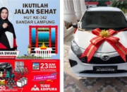 HUT ke-342 Kota Bandar Lampung: Jalan Sehat dengan Hadiah Mobil Menggiurkan