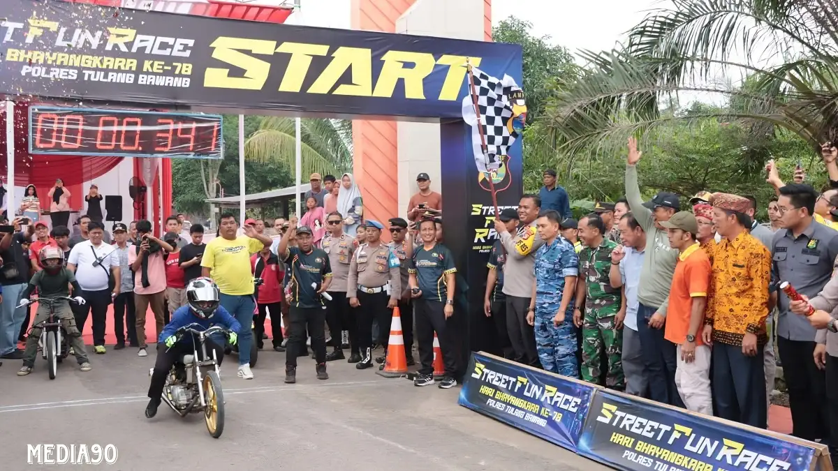 Hapuskan Balap Liar, Polisi Fasilitasi Kejuaraan Drag Race Resmi ke Generasi Muda di Tulang Bawang