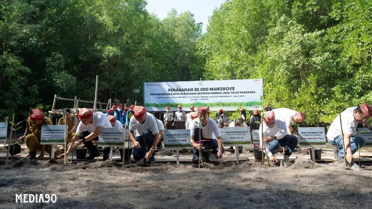 Hari Lingkungan Hidup Sedunia, Yayasan AHM Tanam 20 Ribu Mangrove di KEE Teluk Pangpang Banyuwangi