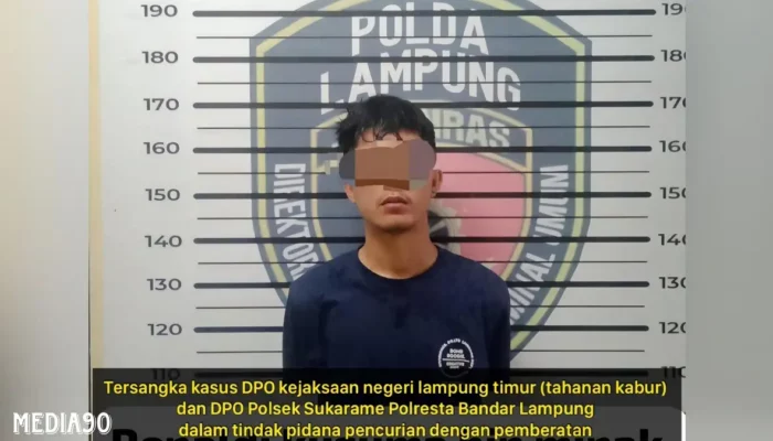 Polda Lampung Berhasil Menangkap Buronan Kejari Lampung Timur yang Kabur dari Lapas Terkait Kasus Sajam dan Pencurian Motor