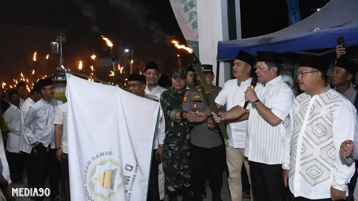 Lepas Pawai Takbir Keliling, ini Pesan Pj Bupati Tubaba Saat Iduladha ke Masyarakat