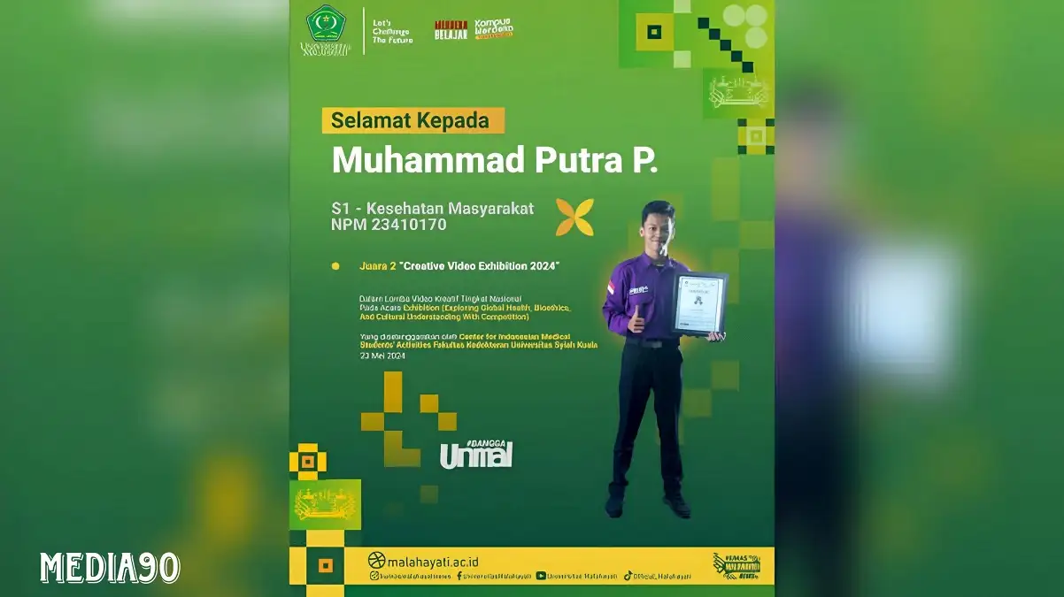 Mahasiswa Universitas Malahayati Raih Juara Lomba Video Kreatif Tingkat Nasional