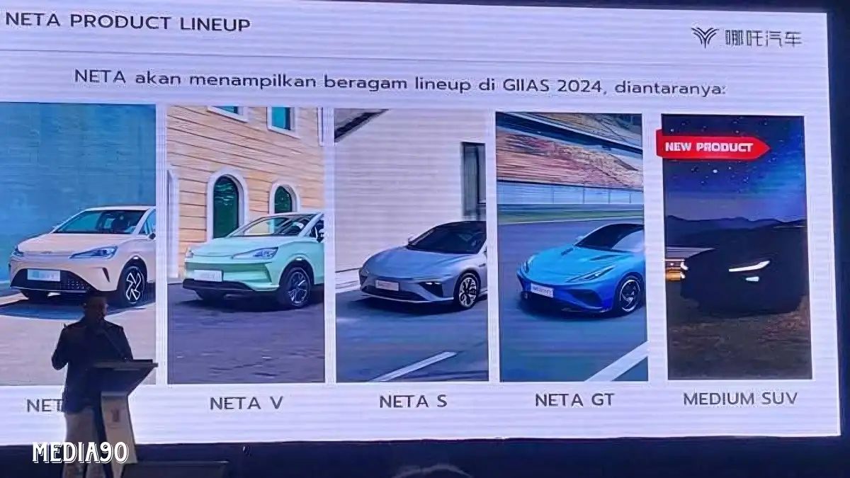 Neta Bawa 5 Mobil Listrik Baru Melantai Di GIIAS 2024