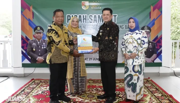 Pj Bupati M. Firsada Melangsungkan Seremoni Pisah Sambut Dengan Kepala Kejari Tubaba