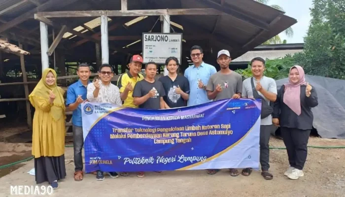 Polinela Tingkatkan Ekonomi Masyarakat Desa Astomulyo, Lampung Tengah Melalui Optimalisasi Limbah Ternak