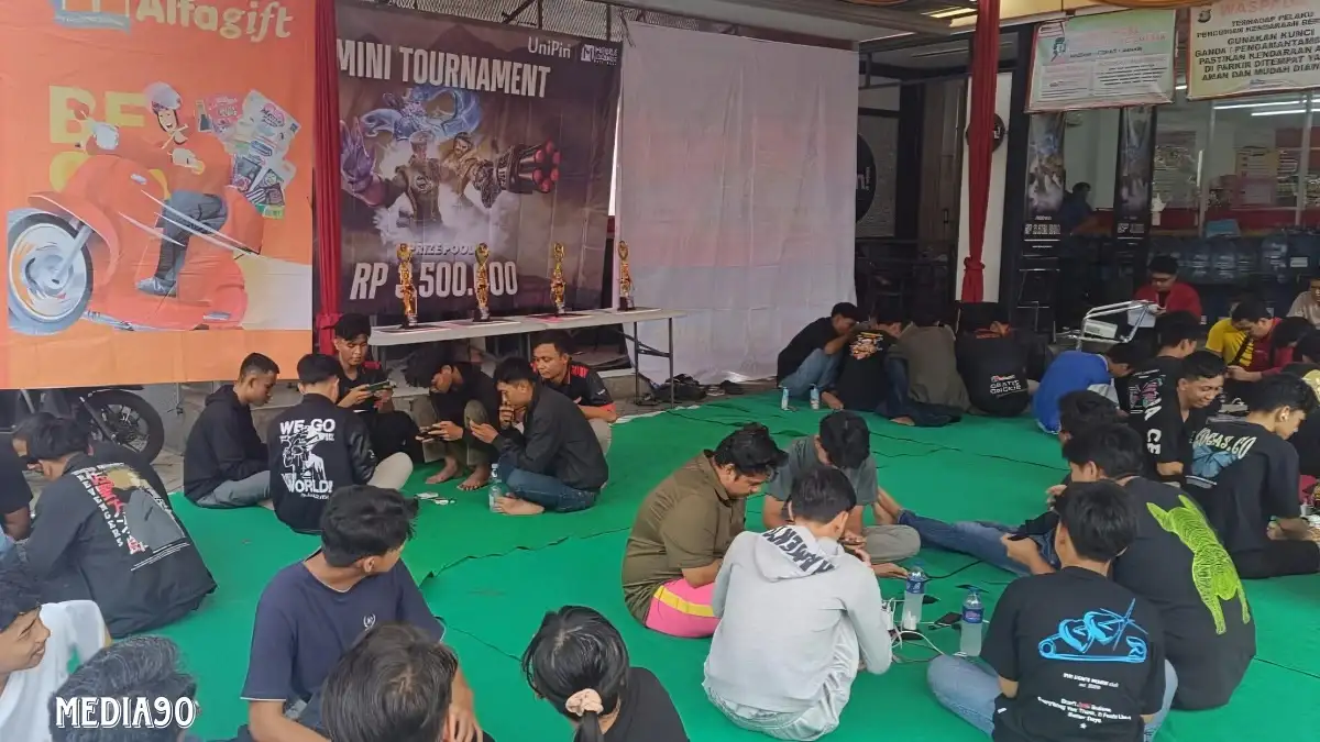 Ratusan Remaja Ikuti Turnamen Kejuaraan Mobile Legend Alfa dan Unipin di Bandar Lampung