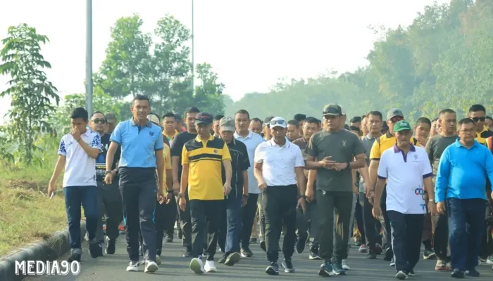 Sambut HUT Bhayangkara ke-78, Forkopimda Tubaba Bersinergi Melalui Kegiatan Olahraga Bersama
