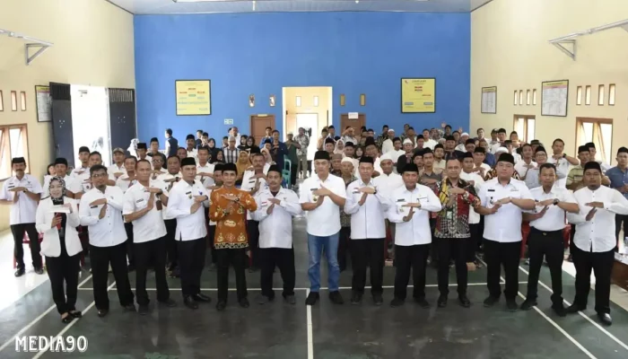 Pengukuhan Pengurus Unit Pengumpul Zakat oleh Sekda Tubaba di Tulangbawang Tengah, Tulangbawang Udik, dan Tumijajar