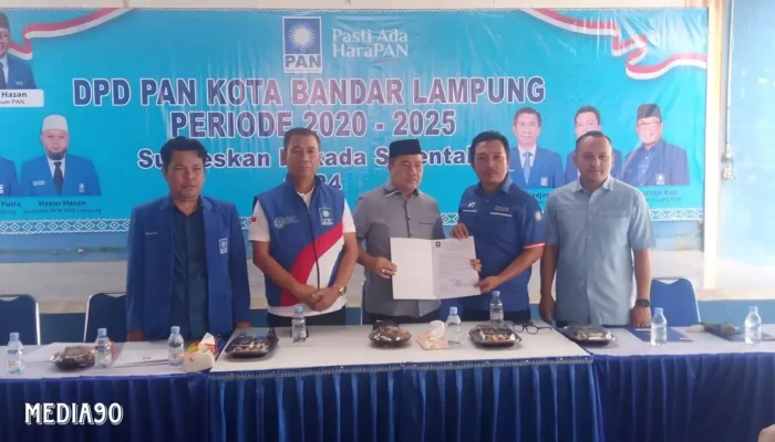 Yose Rizal Ditetapkan sebagai Calon Wali Kota Bandar Lampung oleh PAN, Bersanding dengan Eva Dwiana