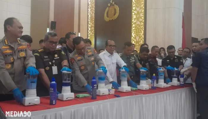 Polisi Lampung Bongkar Jaringan Narkoba Internasional: 49 Tersangka Ditangkap, 147,4 Kg Sabu dan 56,1 Kg Ganja Dimusnahkan
