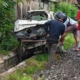 Terobos Pintu Perlintasan, Innova Tertabrak Kereta Api di Branti Natar, Warga Pringsewu Meninggal