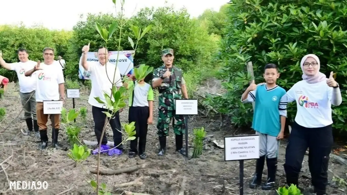 Kejari dan Pemkab Lampung Selatan Tanam Mangrove di Pantai Ketapang, Komisi IV DPR RI Janjikan Bangun Akses Jalan di Sumbernadi