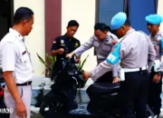 Operasi Patuh Krakatau: Polres Pringsewu Cek Data dan Kendaraan Anggota Bersama Kendaraan Warga