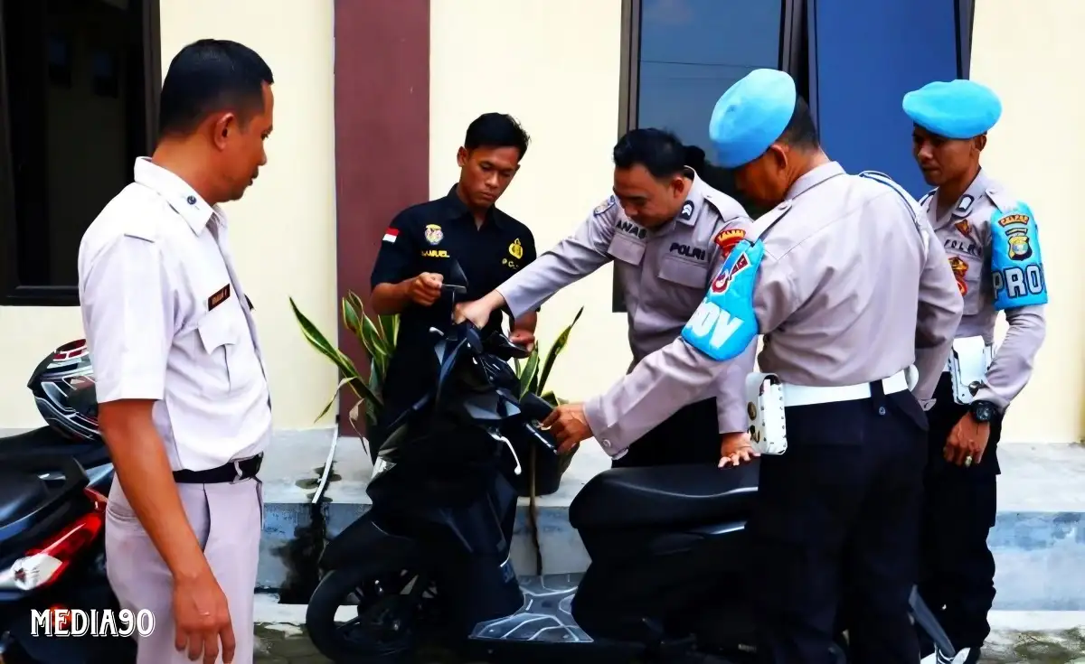 Operasi Patuh Krakatau tak Pandang Bulu, Selain Kendaraan Warga, Polres Pringsewu Cek Data dan Kendaraan Anggota