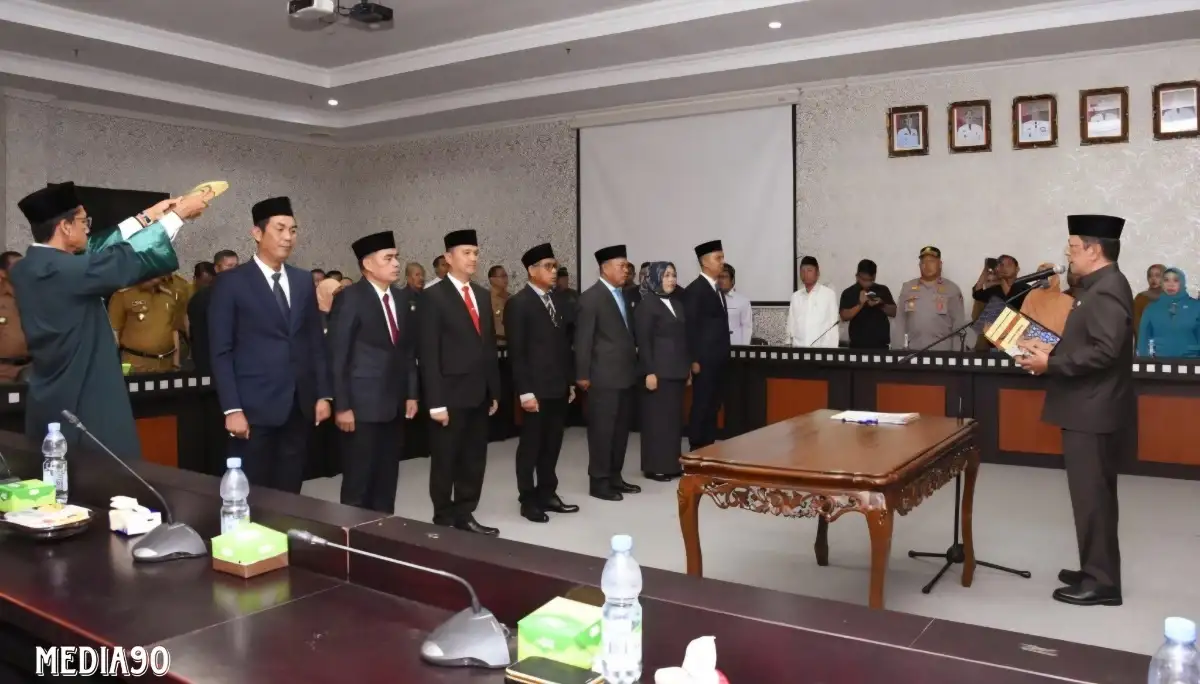 PJ Bupati Tulangbawang Barat Lantik Tujuh Pejabat Pimpinan Tinggi Pratama, ini Namanya