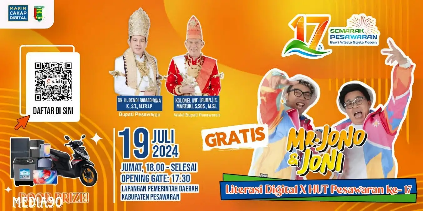 Pemkab Pesawaran dan Kominfo RI Gelar Acara Literasi Digital dalam Rangka HUT Kabupaten ke-17
