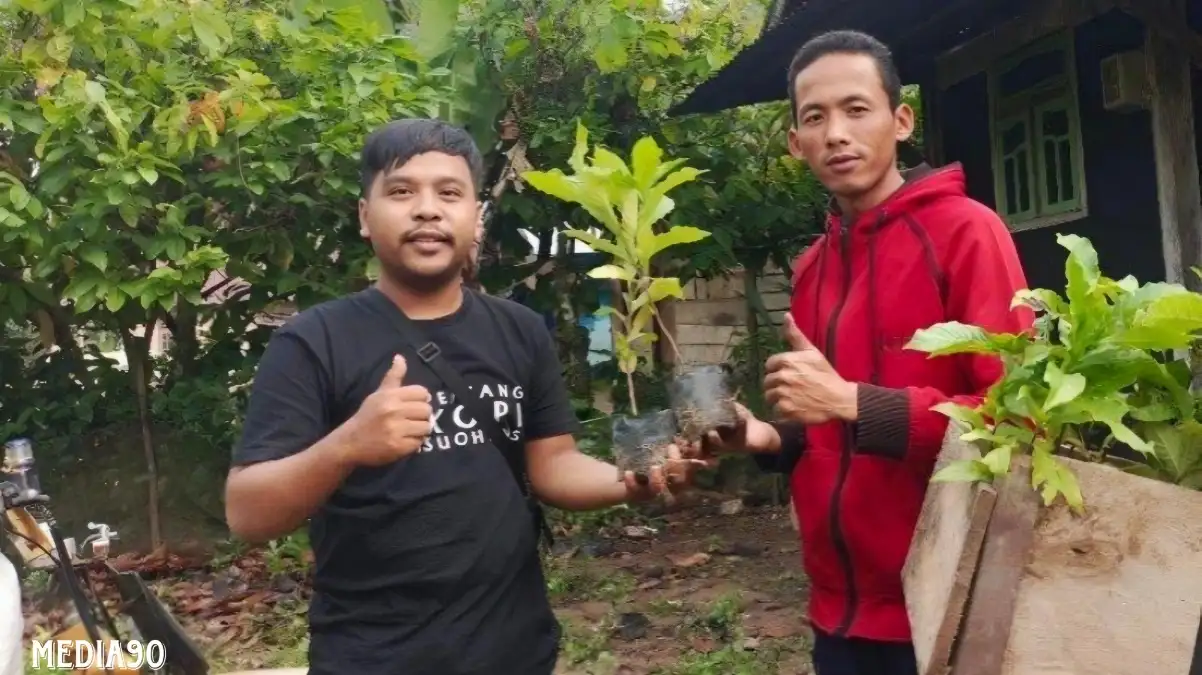 Pemuda Pegiat Kopi di Suoh Lampung Barat Bagikan Ribuan Bibit Kopi Robusta Gratis ke Petani