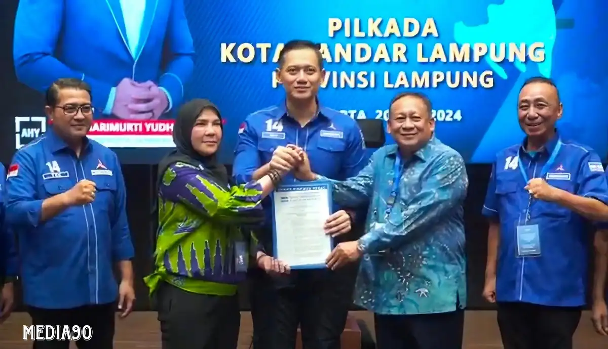 Pilkada 2024, Demokrat Beri Surat Rekomendasi ke Eva - Deddy di Bandar Lampung dan Adi Erlansyah - Hisbullah di Pringsewu