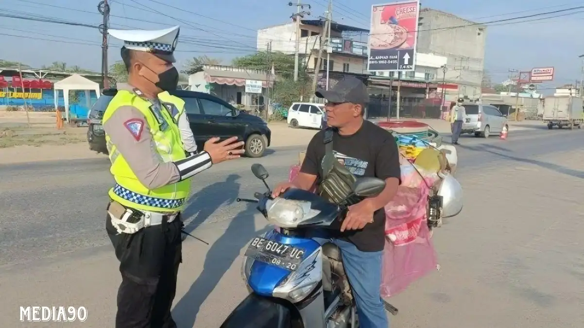 Tiga Hari Operasi Patuh 2024, Polres Pringsewu Tegur Ratusan Pengendara Bandel, Tujuh Ditilang