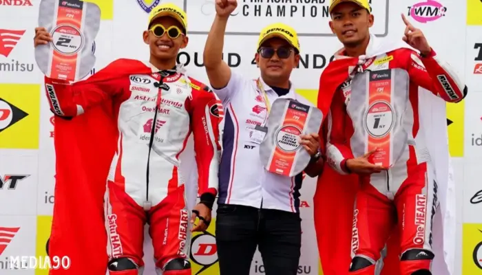 Pembalap Indonesia Binaan Honda Dominasi Asia Road Racing Championship di Mandalika