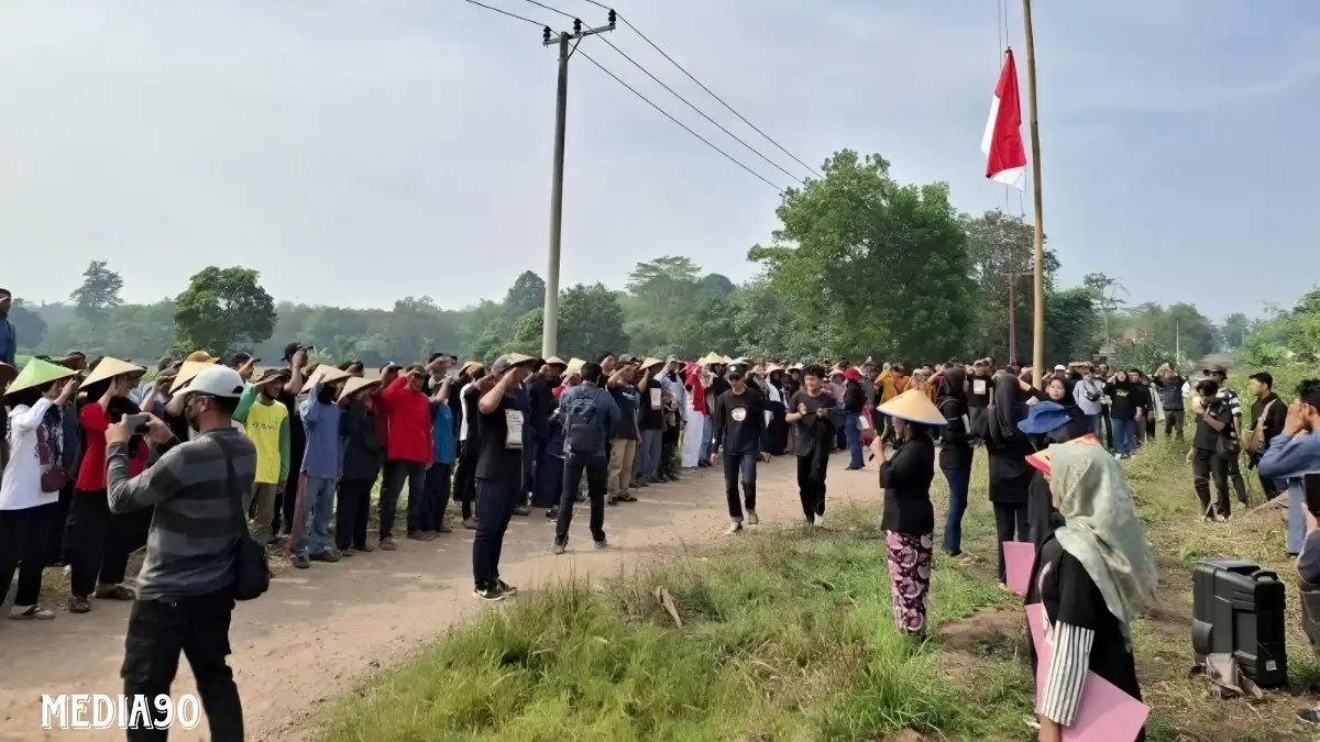 Bentuk Protes ke Pemprov Lampung, Petani di Jati Agung dan Lampung Timur Gelar Upacara HUT RI Tandingan di Kotabaru
