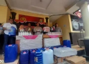 Polsek Tanjungkarang Barat Gerebek Lokasi Produksi Arak Bali Ilegal Usai Pelajar di Bandar Lampung Pesta Miras