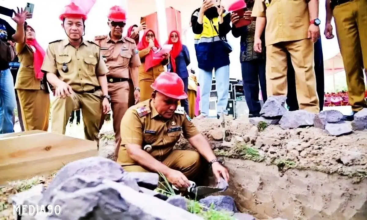 Bernilai Rp4,4 Miliar, Pembangunan SMPN 3 Tanjung Bintang Lampung Selatan di Rejomulyo Dimulai