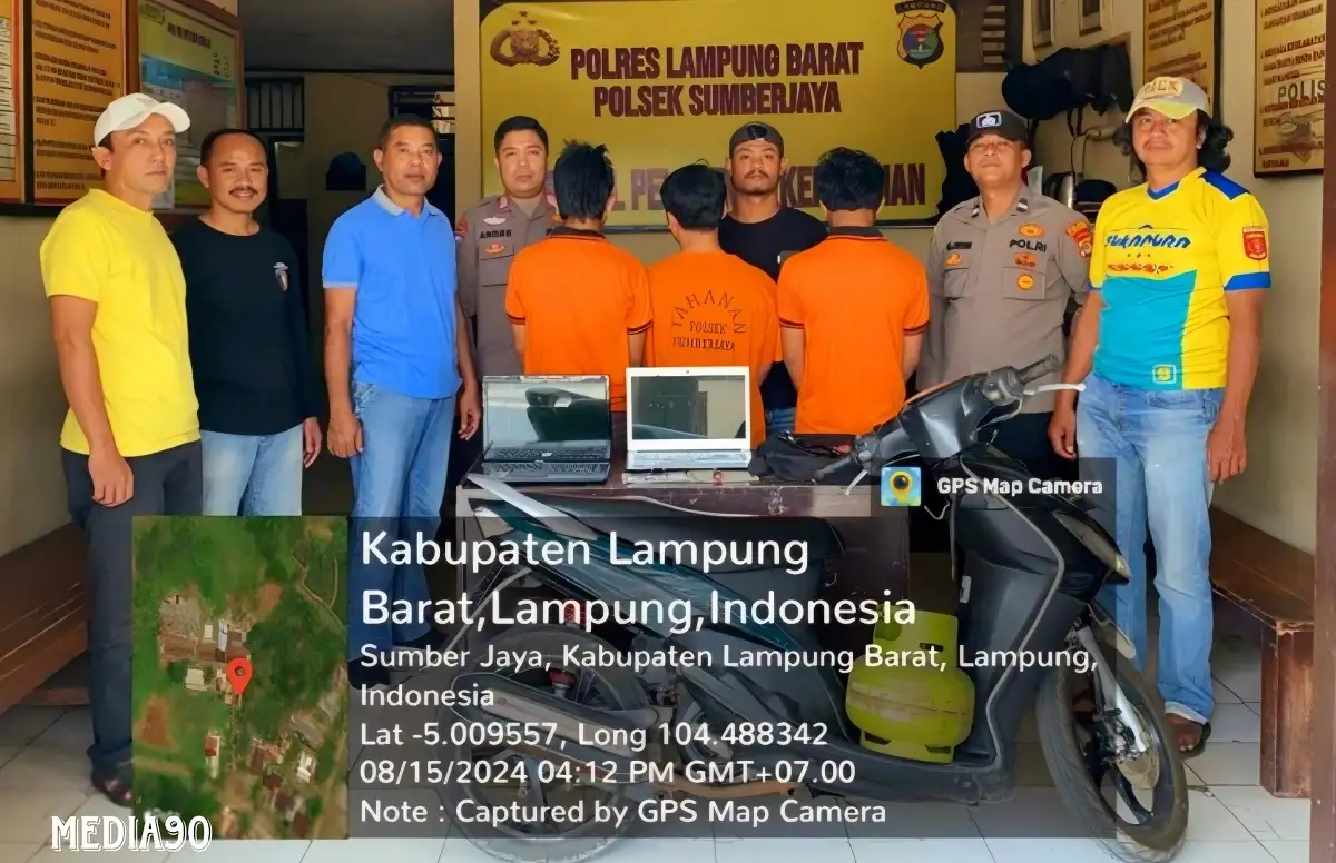 Bobol dan Gondol Peralatan SMPN 2 Sumber Jaya Lampung Barat, Polisi Ringkus Dua Pelaku dan Penadahnya