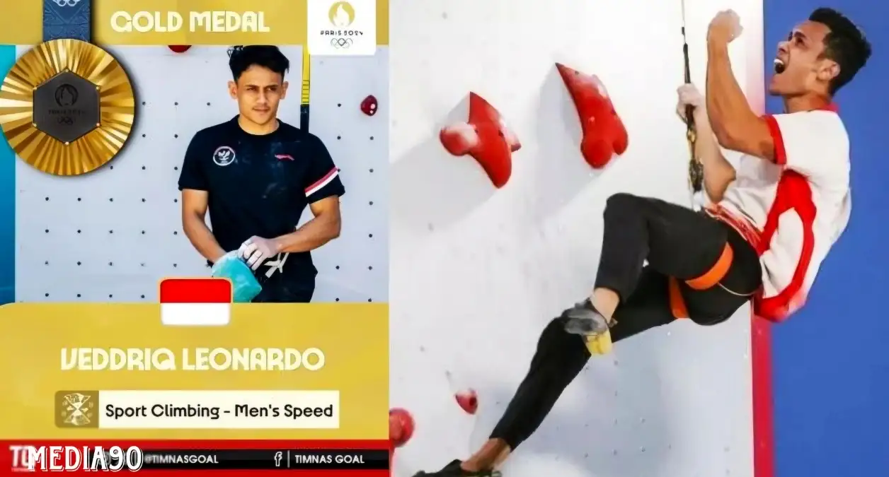 Diraih Atlet Panjat Tebing Veddriq Leonardo, Indonesia Akhirnya Dapat Medali Emas Olimpiade Paris 2024