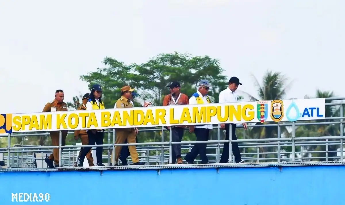 Diresmikan Presiden Jokowi, Baru Tiga Kecamatan di Bandar Lampung Dapat Nikmati Air Bersih SPAM