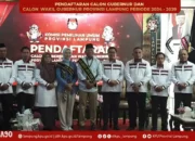 Dukungan 11 Partai: Rahmat Mirzani Djausal dan Jihan Resmi Daftar sebagai Calon Gubernur dan Wakil Gubernur Lampung ke KPU