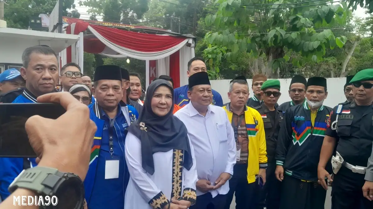 Diusung 9 Partai, Pasangan Petahana Eva - Deddy Resmi Daftar Calon Wali Kota dan Wakil Wali Kota Bandar Lampung ke KPU