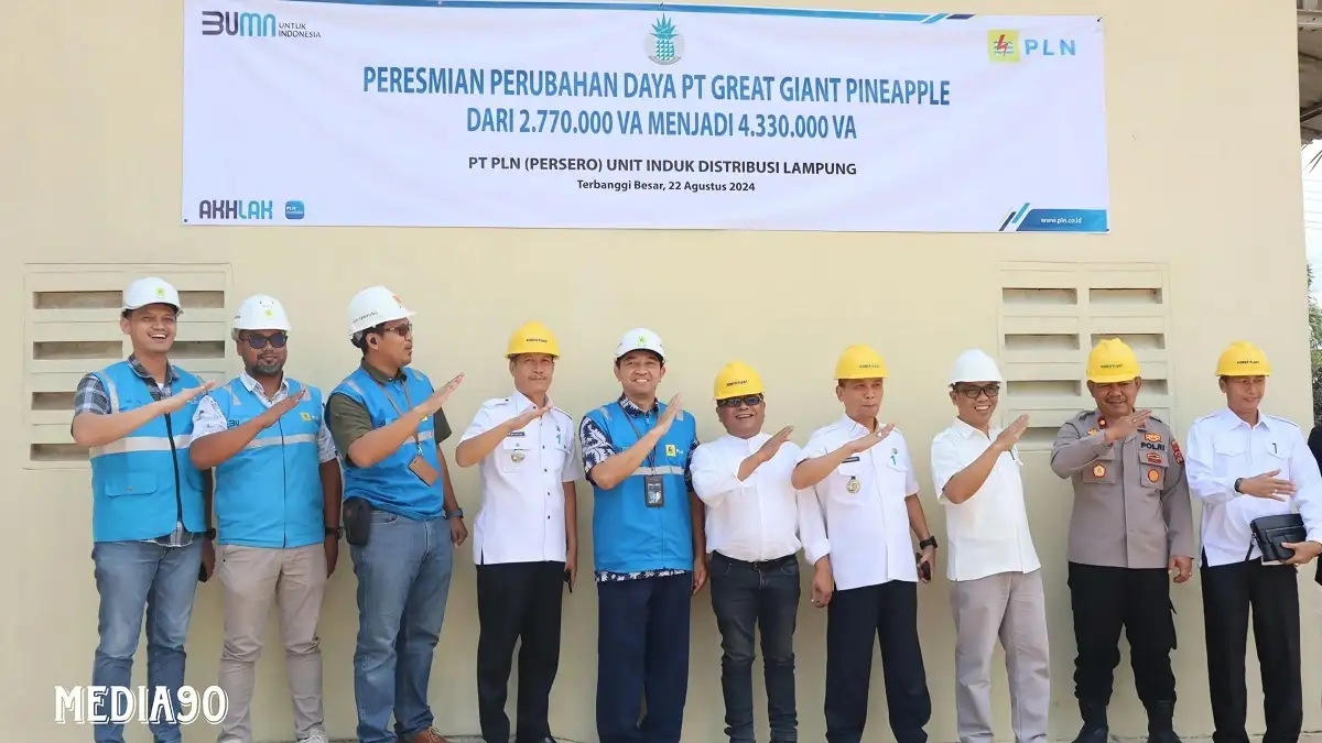 Dorong Peningkatan Industri di Lampung, PLN Operasikan Tambah Daya Listrik di PT GGF Lampung Tengah