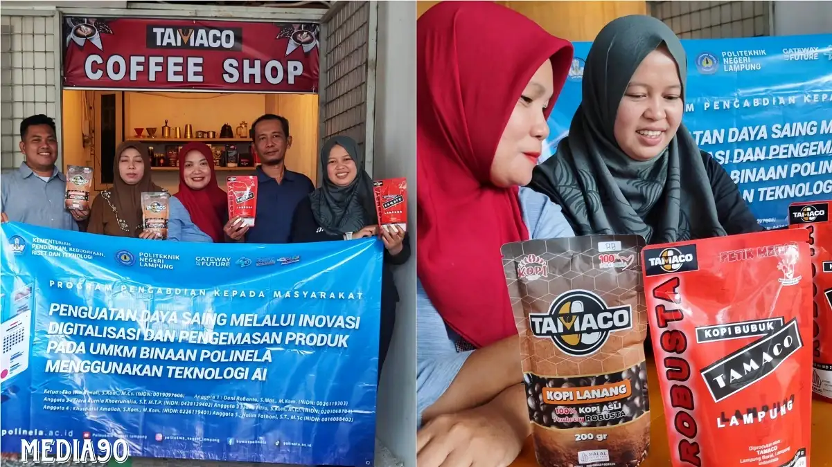 Dukung UMKM, Dosen Polinela Beri Pelatihan Desain Kemasan Produk Menggunakan AI