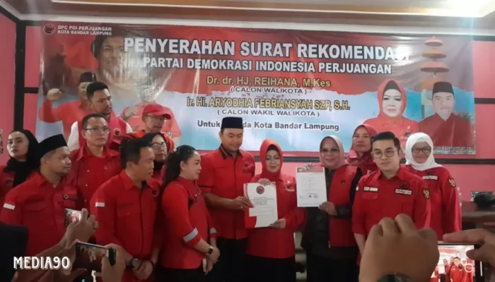 Reihana Resmi Dapatkan Dukungan PDIP di Pilkada Bandar Lampung 2024 Setelah Gagal Diusung Gerindra