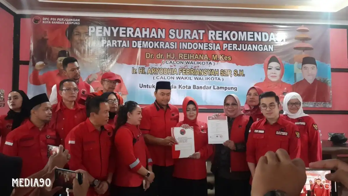 Gagal Diusung Gerindra, Reihana Resmi Diusung PDIP di Pilkada Bandar Lampung 2024