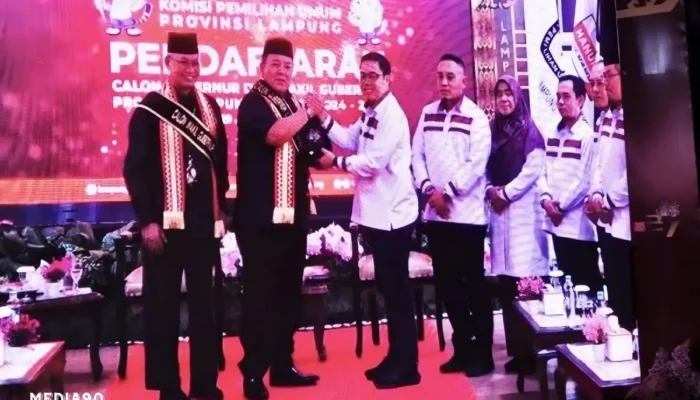 Arinal Djunaidi dan Sutono Resmi Daftar Sebagai Calon Gubernur dan Wakil Gubernur di KPU Lampung, Hanya Didukung PDIP