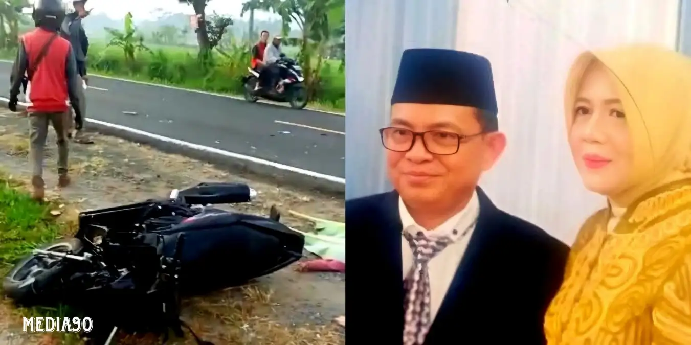 Hendak Berangkat Mengajar, Pemotor Suami Istri Asal Way Muli Lampung Selatan ini Meninggal DitabrakTruk di Jalinsum Tajimalela