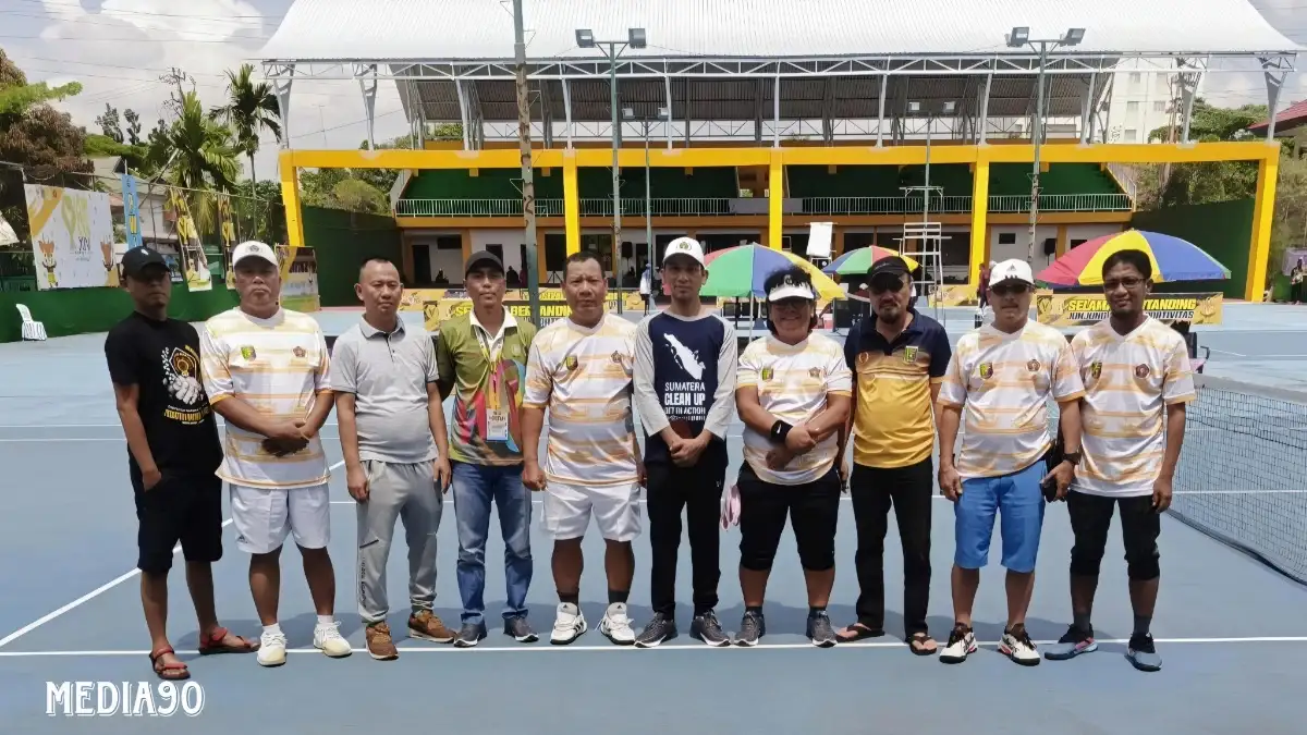 Kalahkan Sulawesi Selatan, Tim Tenis Beregu Lampung Melaju ke Semifinal di Porwanas 2024